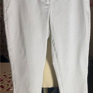 White and Black Checkered Pants